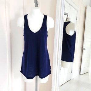 Lilly Pulitzer Luxletic Navy Blue Tank Top | Medium